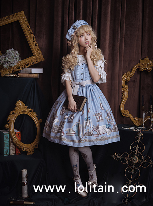 Astrologer's Mysterious Sanctum Series Classic Lolita Sleeveless Dress