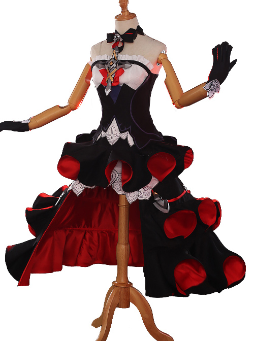 Honkai Impact 3 Delissa Gothic Dress Cosplay Set