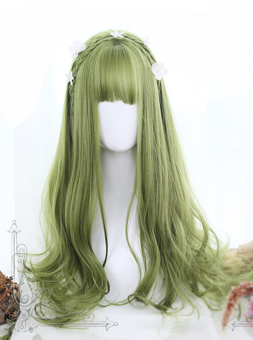 Green Big Wavy Long Hair Lolita Wig